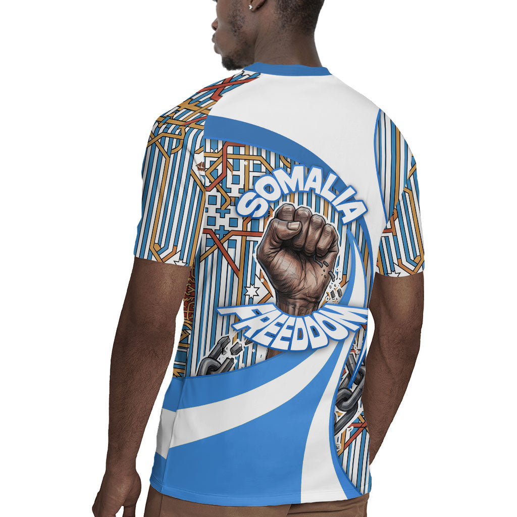 Somalia Freedom Independence Rugby Jersey Leopard Flag Power Fist