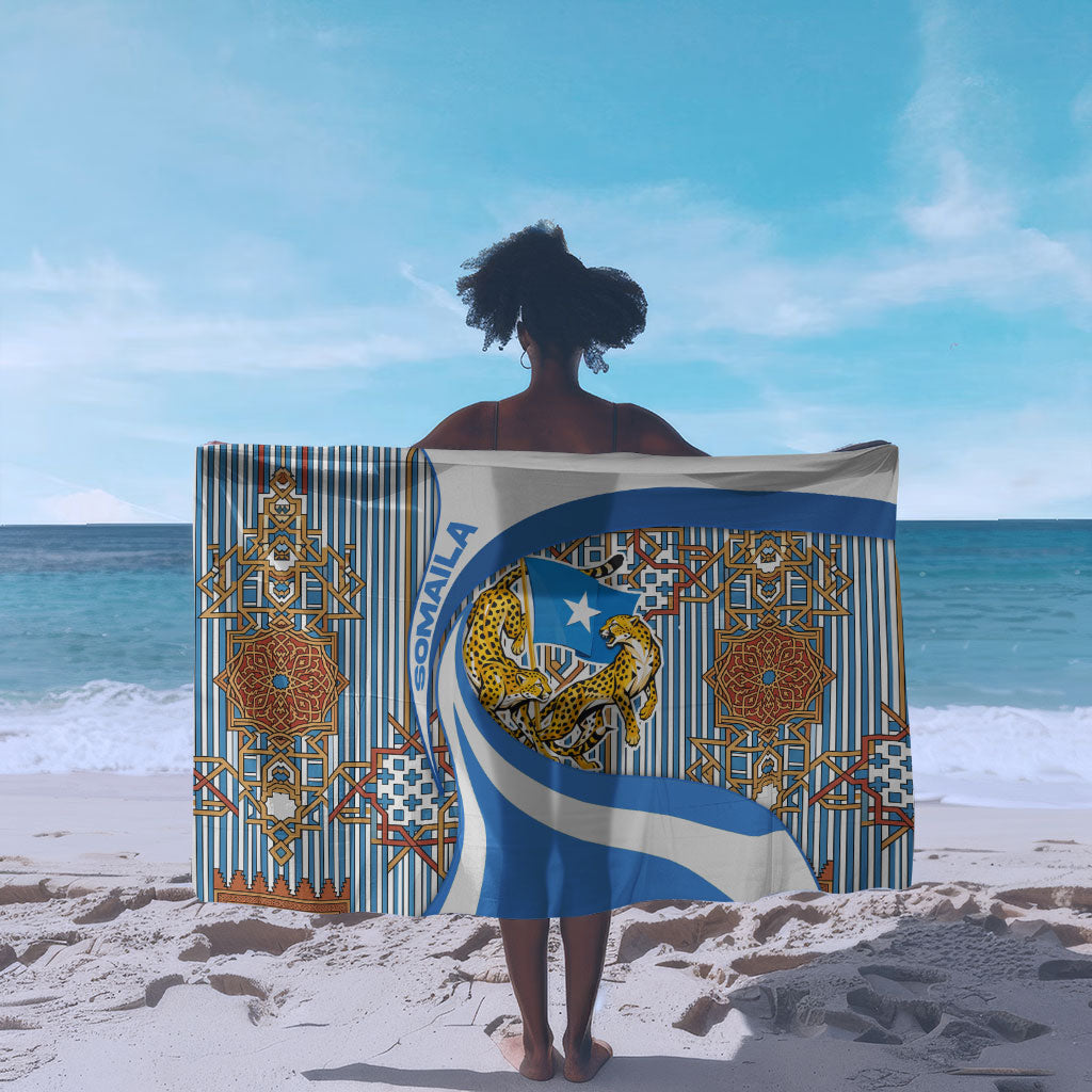 Somalia Freedom Independence Sarong Leopard Flag Power Fist