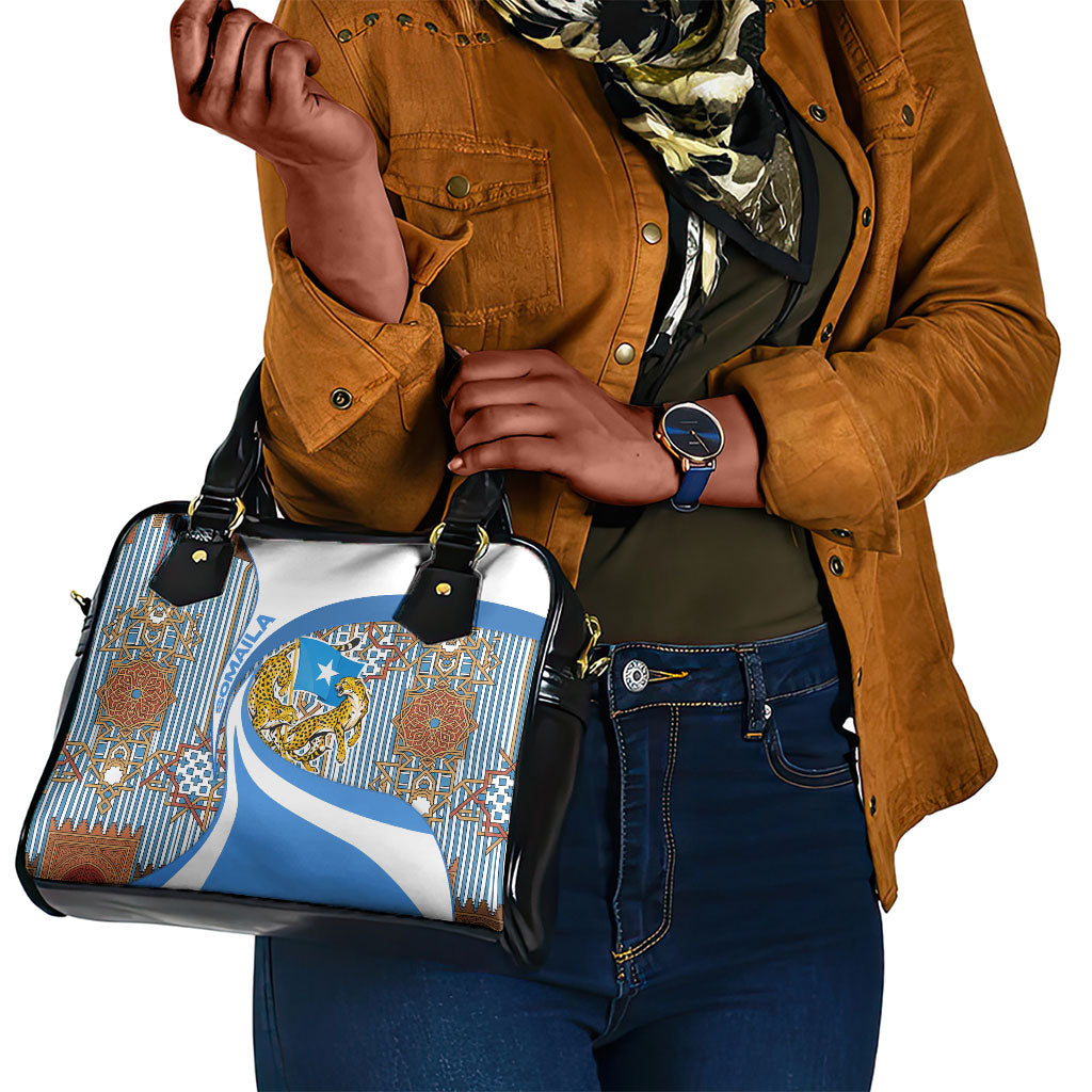 Somalia Freedom Independence Shoulder Handbag Leopard Flag Power Fist