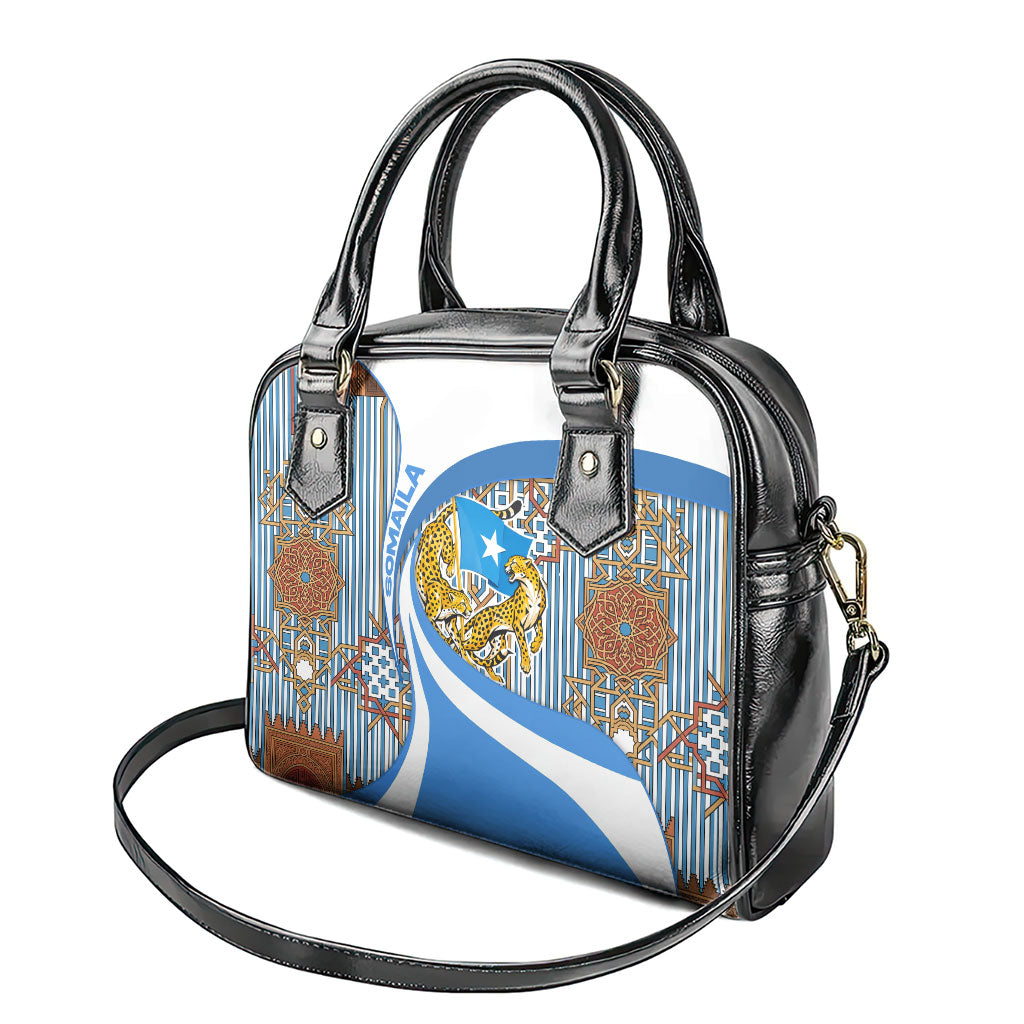 Somalia Freedom Independence Shoulder Handbag Leopard Flag Power Fist