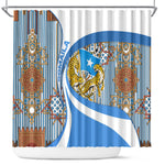 Somalia Freedom Independence Shower Curtain Leopard Flag Power Fist