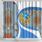 Somalia Freedom Independence Shower Curtain Leopard Flag Power Fist
