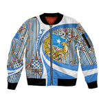 Somalia Freedom Independence Sleeve Zip Bomber Jacket Leopard Flag Power Fist