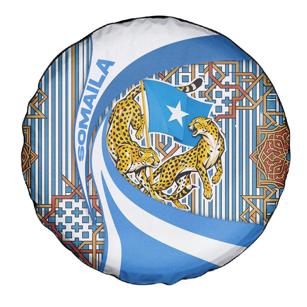 Somalia Freedom Independence Spare Tire Cover Leopard Flag Power Fist