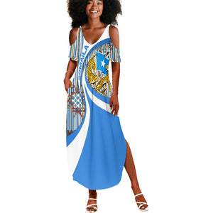 Somalia Freedom Independence Summer Maxi Dress Leopard Flag Power Fist