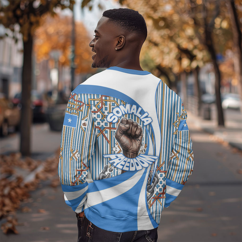 Somalia Freedom Independence Sweatshirt Leopard Flag Power Fist