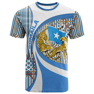 Somalia Freedom Independence T shirt Leopard Flag Power Fist
