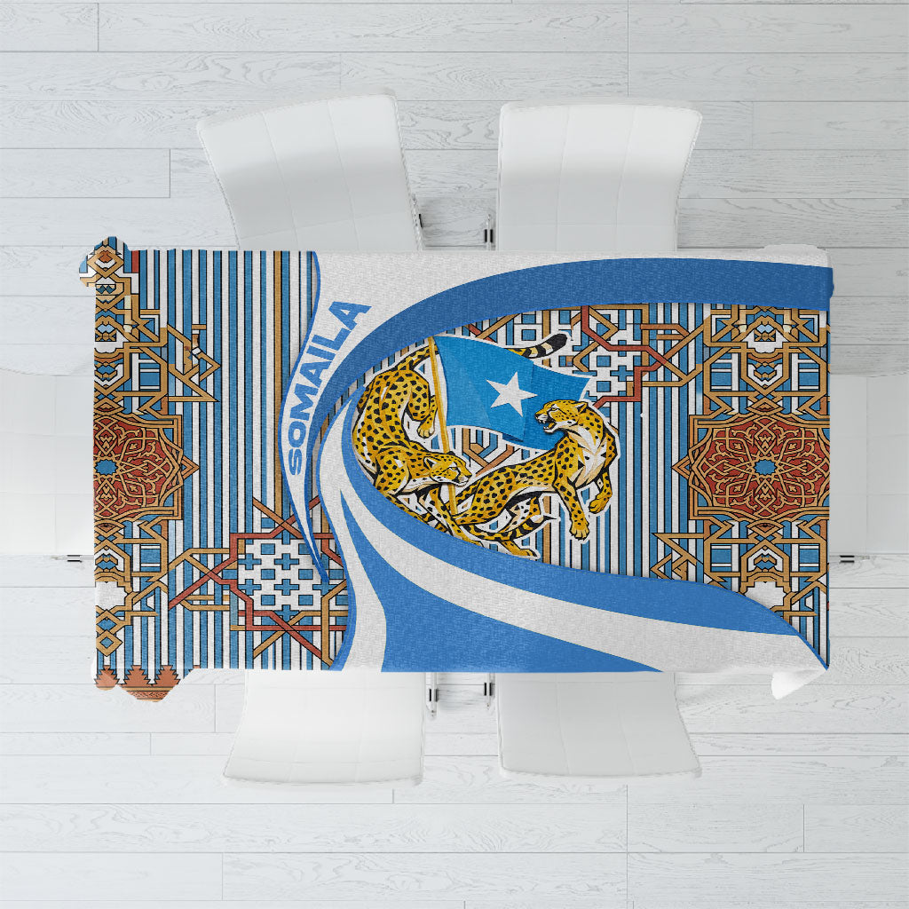 Somalia Freedom Independence Tablecloth Leopard Flag Power Fist