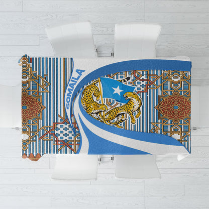 Somalia Freedom Independence Tablecloth Leopard Flag Power Fist