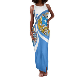 Somalia Freedom Independence Tank Maxi Dress Leopard Flag Power Fist