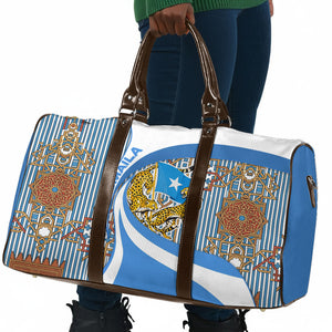 Somalia Freedom Independence Travel Bag Leopard Flag Power Fist