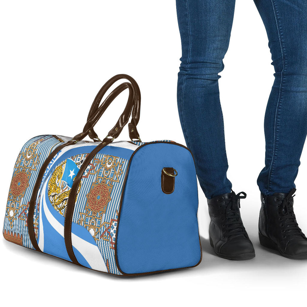 Somalia Freedom Independence Travel Bag Leopard Flag Power Fist