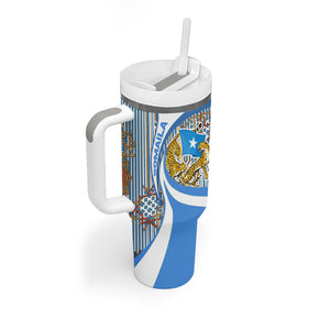 Somalia Freedom Independence Tumbler With Handle Leopard Flag Power Fist