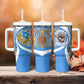Somalia Freedom Independence Tumbler With Handle Leopard Flag Power Fist