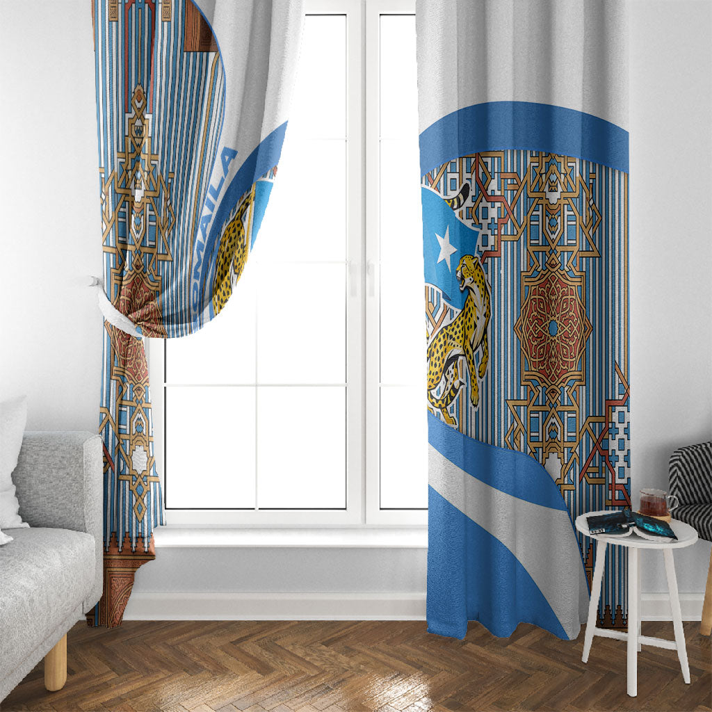 Somalia Freedom Independence Window Curtain Leopard Flag Power Fist