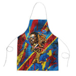 DR Congo Patrice Lumumba Football Victory Apron African Pride Leopard And Flag