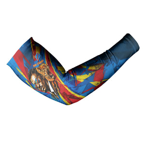 DR Congo Patrice Lumumba Football Victory Arm Sleeves African Pride Leopard And Flag