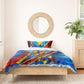 DR Congo Patrice Lumumba Football Victory Bedding Set African Pride Leopard And Flag