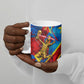 DR Congo Patrice Lumumba Football Victory Ceramic Mug African Pride Leopard And Flag
