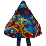 DR Congo Patrice Lumumba Football Victory Cloak African Pride Leopard And Flag