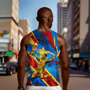 DR Congo Patrice Lumumba Football Victory Men Tank Top African Pride Leopard And Flag