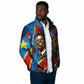DR Congo Patrice Lumumba Football Victory Padded Jacket African Pride Leopard And Flag