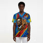 DR Congo Patrice Lumumba Football Victory Scrub Top African Pride Leopard And Flag