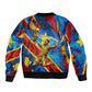 DR Congo Patrice Lumumba Football Victory Sleeve Zip Bomber Jacket African Pride Leopard And Flag