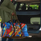 DR Congo Patrice Lumumba Football Victory Travel Bag African Pride Leopard And Flag