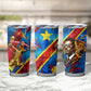 DR Congo Patrice Lumumba Football Victory Tumbler Cup African Pride Leopard And Flag