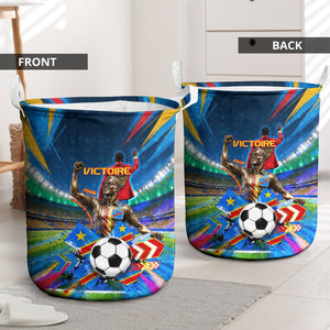 DR Congo Patrice Lumumba Laundry Basket Kinshasa Stadium Flag - King Of Kinshasa Football
