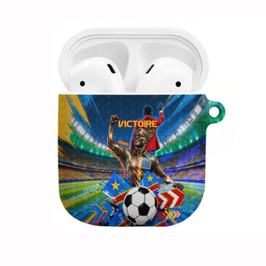 DR Congo Patrice Lumumba AirPods Case Kinshasa Stadium Flag - King Of Kinshasa Football