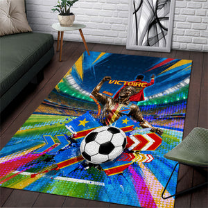 DR Congo Patrice Lumumba Area Rug Kinshasa Stadium Flag - King Of Kinshasa Football