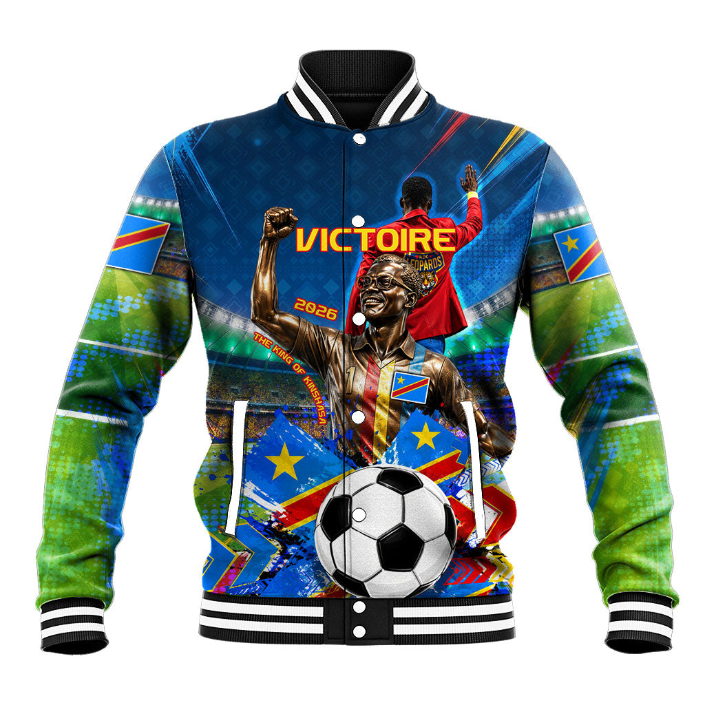 DR Congo Patrice Lumumba Baseball Jacket Kinshasa Stadium Flag - King Of Kinshasa Football