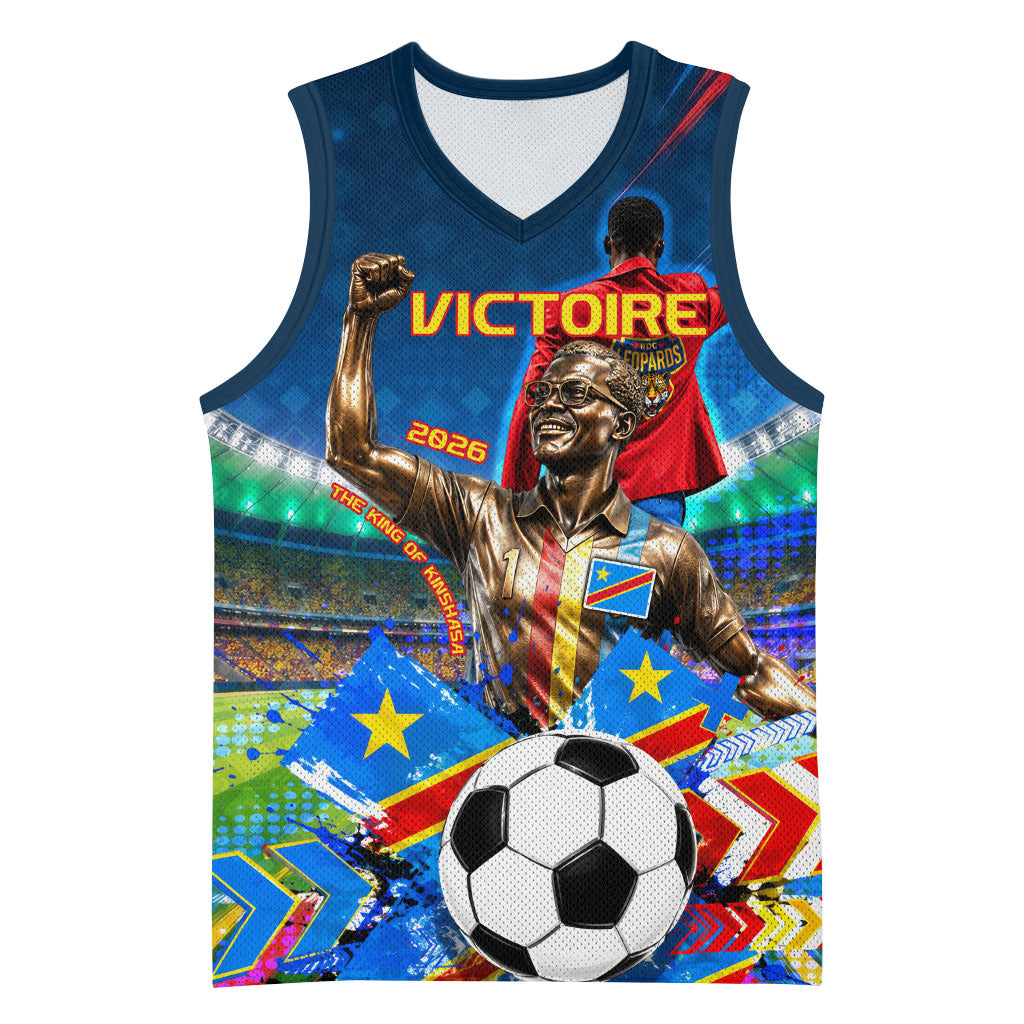 DR Congo Patrice Lumumba Basketball Jersey Kinshasa Stadium Flag - King Of Kinshasa Football