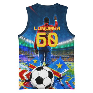 DR Congo Patrice Lumumba Basketball Jersey Kinshasa Stadium Flag - King Of Kinshasa Football