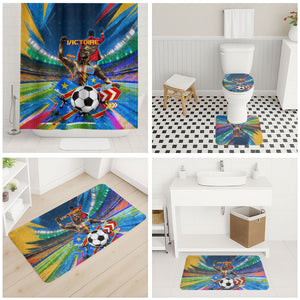 DR Congo Patrice Lumumba Bathroom Set Kinshasa Stadium Flag - King Of Kinshasa Football