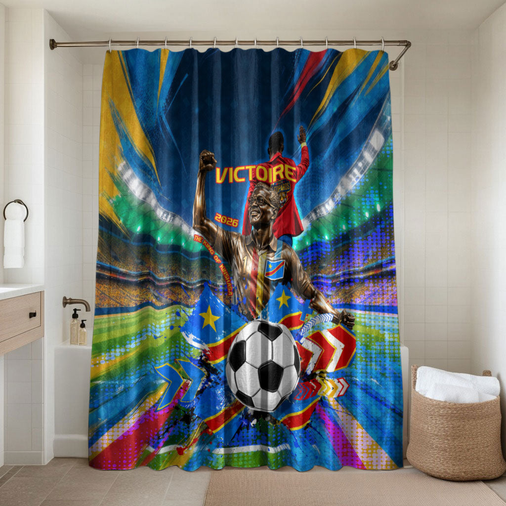 DR Congo Patrice Lumumba Bathroom Set Kinshasa Stadium Flag - King Of Kinshasa Football