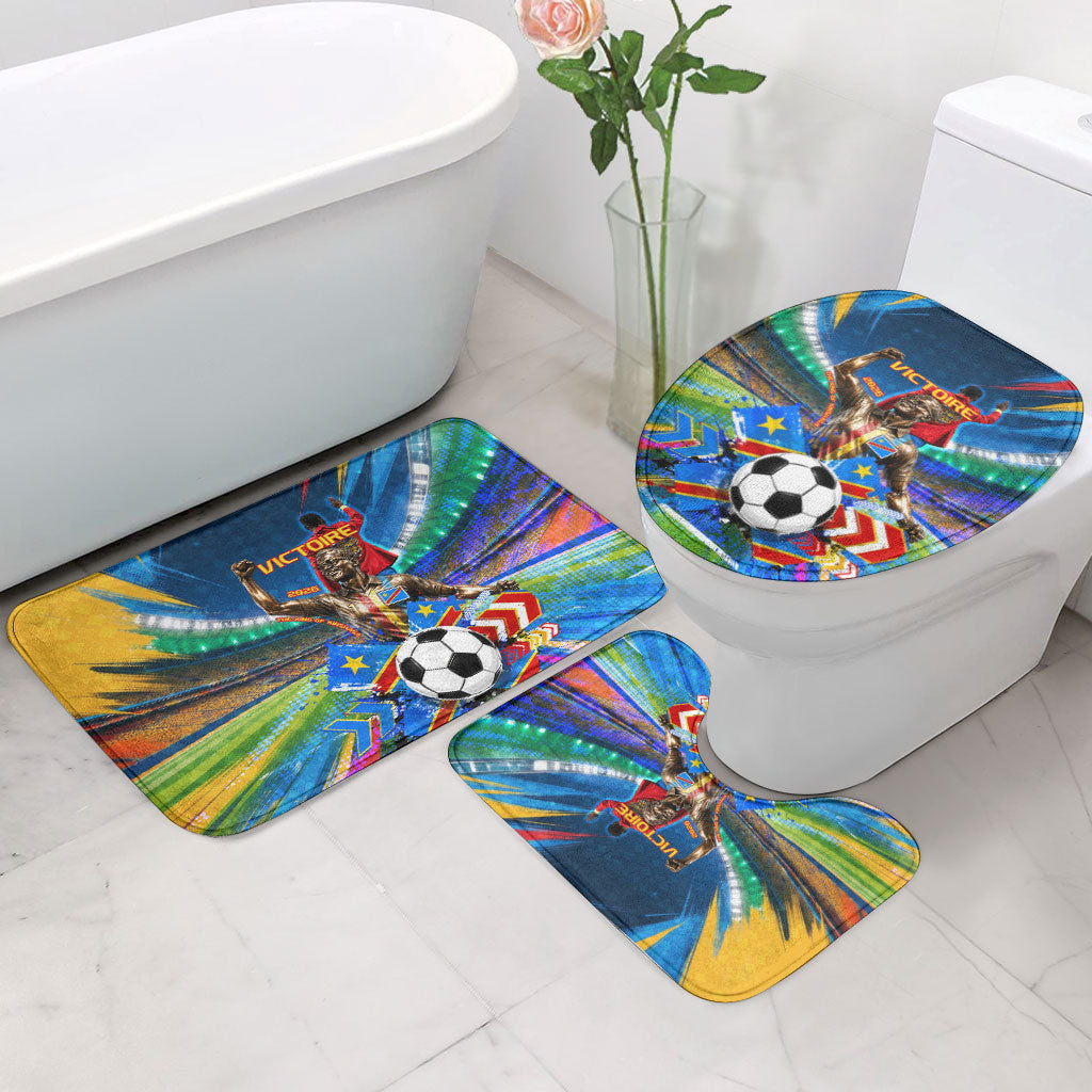 DR Congo Patrice Lumumba Bathroom Set Kinshasa Stadium Flag - King Of Kinshasa Football