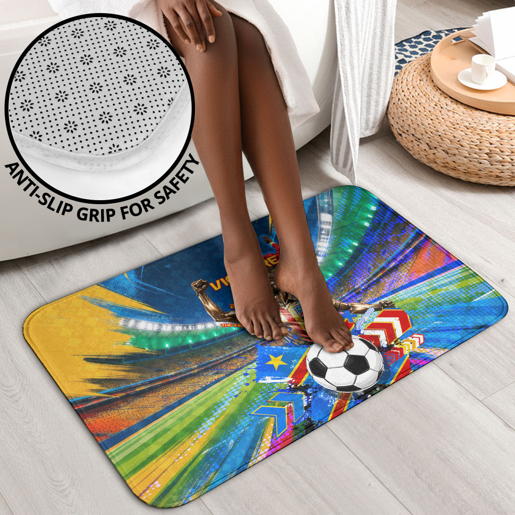 DR Congo Patrice Lumumba Bathroom Set Kinshasa Stadium Flag - King Of Kinshasa Football
