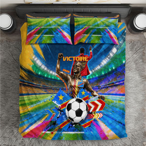 DR Congo Patrice Lumumba Bedding Set Kinshasa Stadium Flag - King Of Kinshasa Football
