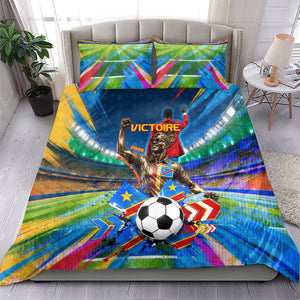 DR Congo Patrice Lumumba Bedding Set Kinshasa Stadium Flag - King Of Kinshasa Football