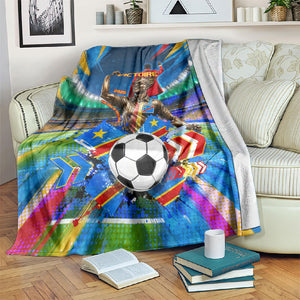 DR Congo Patrice Lumumba Blanket Kinshasa Stadium Flag - King Of Kinshasa Football