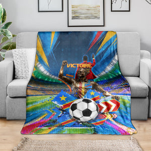DR Congo Patrice Lumumba Blanket Kinshasa Stadium Flag - King Of Kinshasa Football