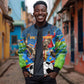 DR Congo Patrice Lumumba Bomber Jacket Kinshasa Stadium Flag - King Of Kinshasa Football