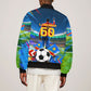 DR Congo Patrice Lumumba Bomber Jacket Kinshasa Stadium Flag - King Of Kinshasa Football