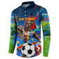 DR Congo Patrice Lumumba Button Sweatshirt Kinshasa Stadium Flag - King Of Kinshasa Football