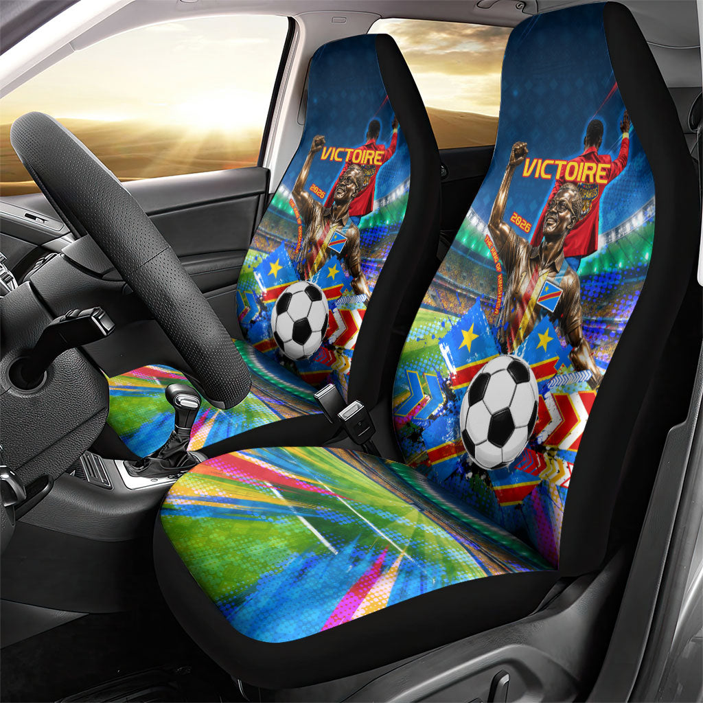 DR Congo Patrice Lumumba Car Seat Cover Kinshasa Stadium Flag - King Of Kinshasa Football