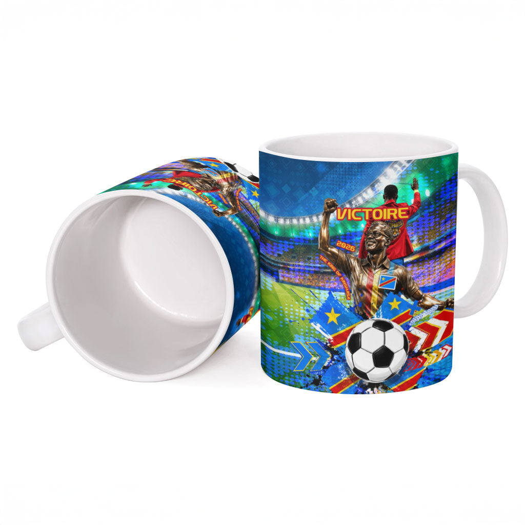 DR Congo Patrice Lumumba Ceramic Mug Kinshasa Stadium Flag - King Of Kinshasa Football