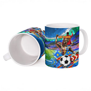 DR Congo Patrice Lumumba Ceramic Mug Kinshasa Stadium Flag - King Of Kinshasa Football